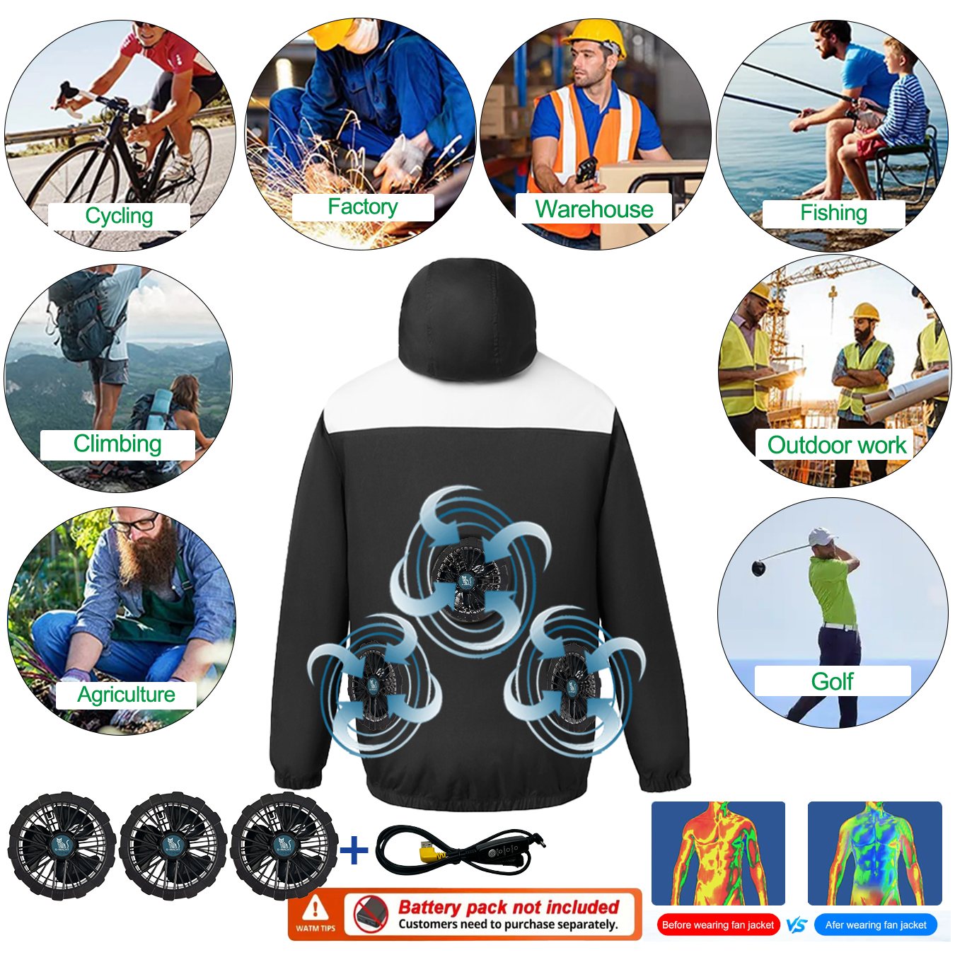 Summer Cool Vest Wearable Cool - Fishing Vest recension och pris