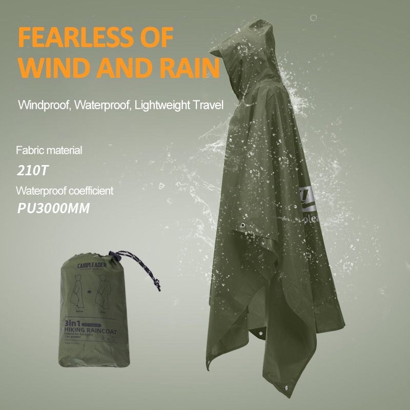3 In 1 Outdoor Raincoat Hooded - Fishing Rain Suit recension och pris