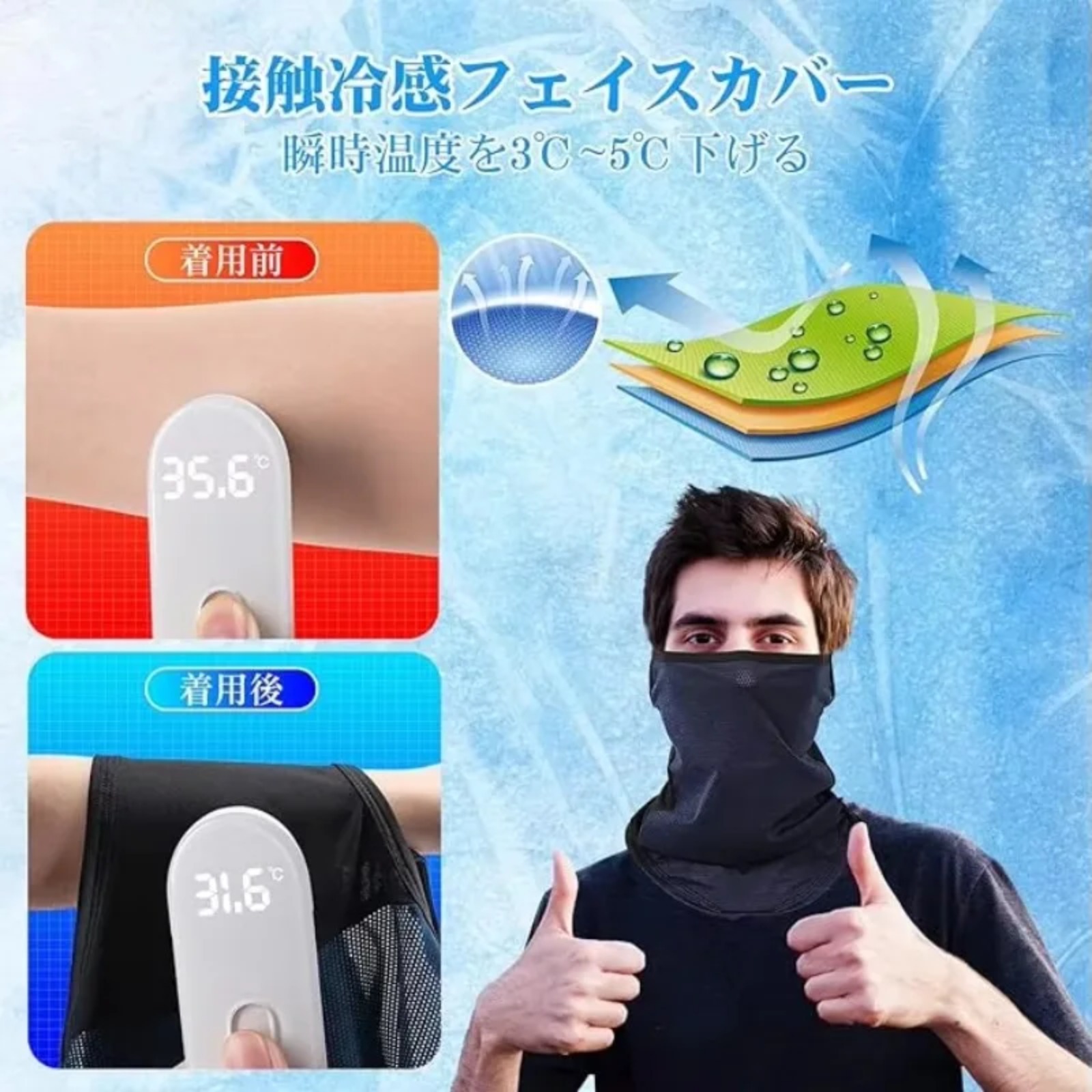 Goture UPF50+ UV Protection Co - Fishing Mask Sun Protection recension och pris